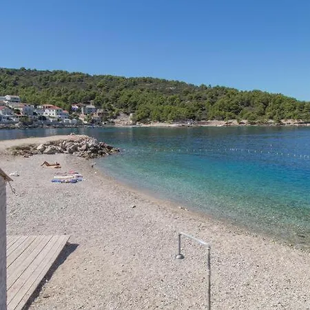 Sea View Above Beach On Paradise Island Solta Near Split *
